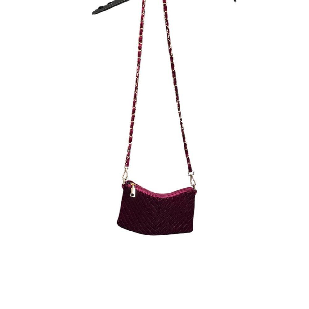 Boutique Elegant Burgundy Crossbody Bag